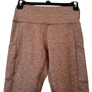 Offline by Aerie XS Short The Hugger Leggings Pocket High Rise Heather Tan